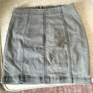 Free People Modern Femme Denim Mini Skirt